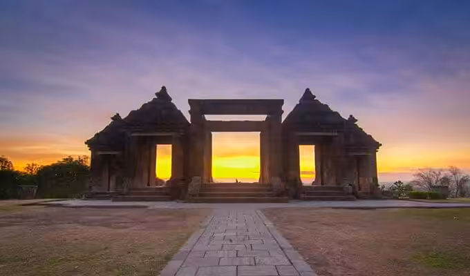 Sunset di Candi Ratu Boko