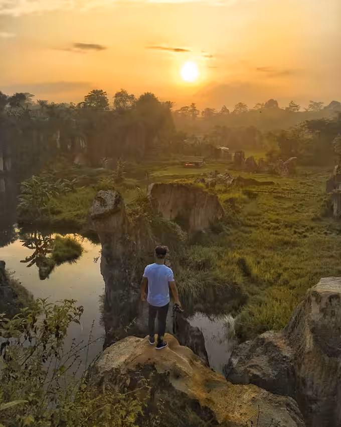 Sunset di tebing koja tangerang