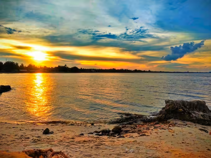 Sunset di Pantai Marina Dumai