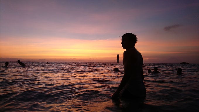 Sunset di Pantai Senggigi