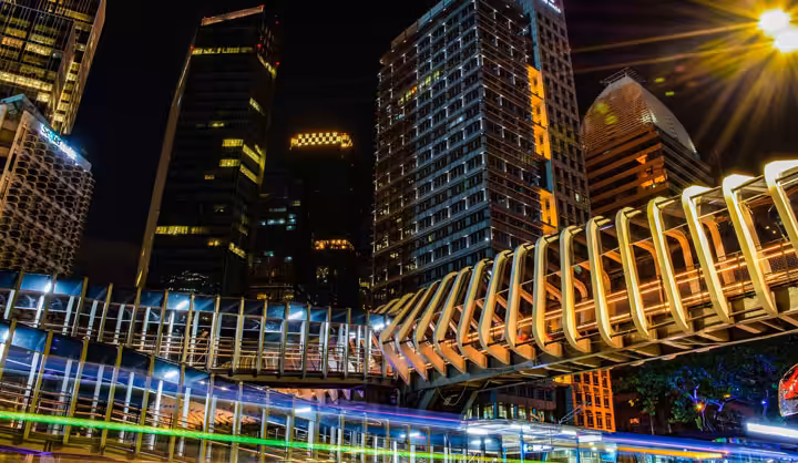 JPO Sudirman Malam Hari