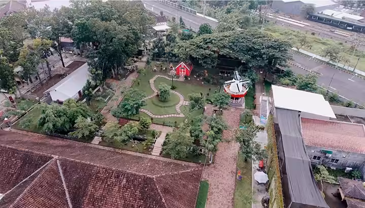 Jember Mini Zoo drone view