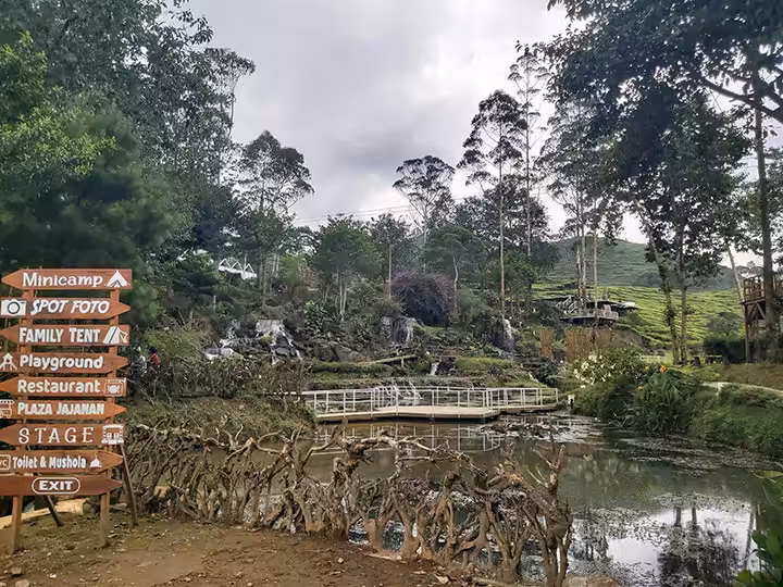 fasilitas Curug Tilu Rancabali