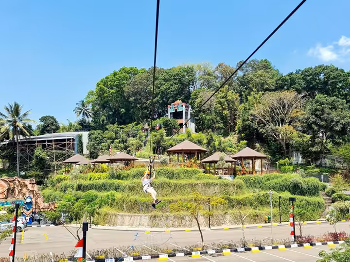 flying fox Sparks Forest Adventure