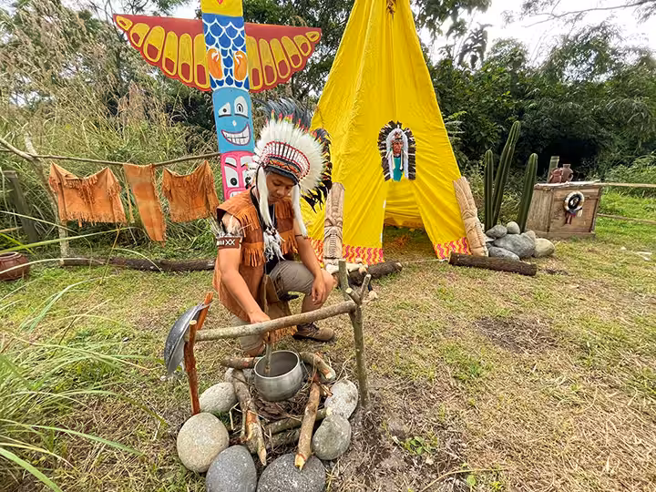 indian village Dino Park Jogja