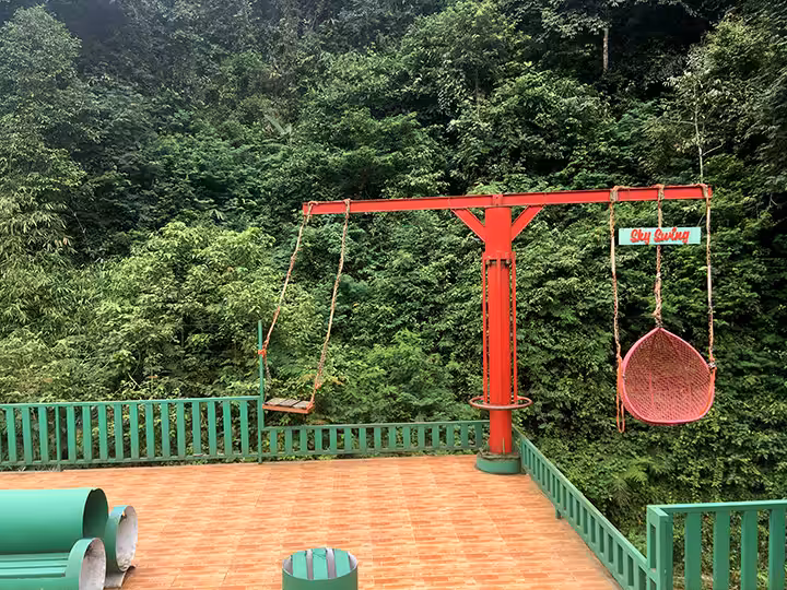 sky swings Kampung Karuhun