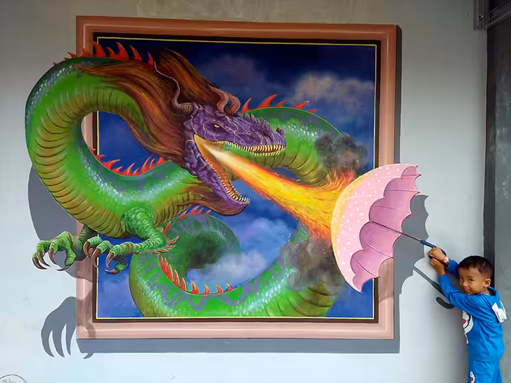 trick art 3D The Mountain Recreation Park