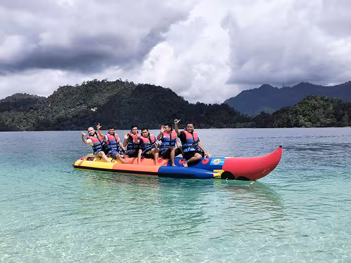 banana boat Pulau Pagang