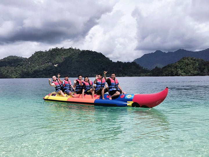 banana boat Pulau Pagang