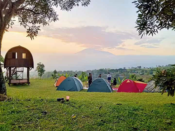 camping di Curug Putri Pelangi