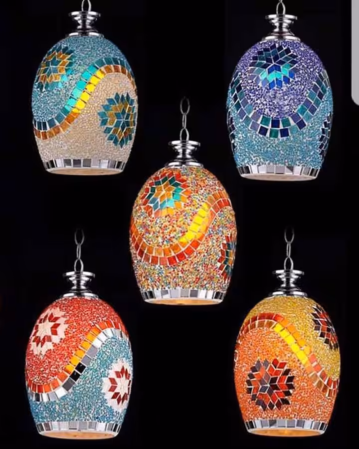 Lampu Kaca Mozaik