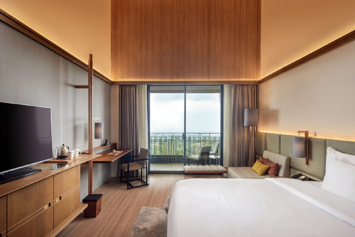 kamar di The Gaia Hotel Bandung