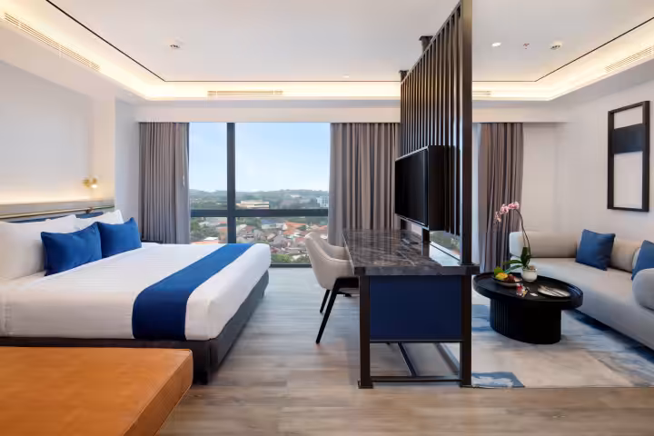 kamar di Hotel Aruss Semarang