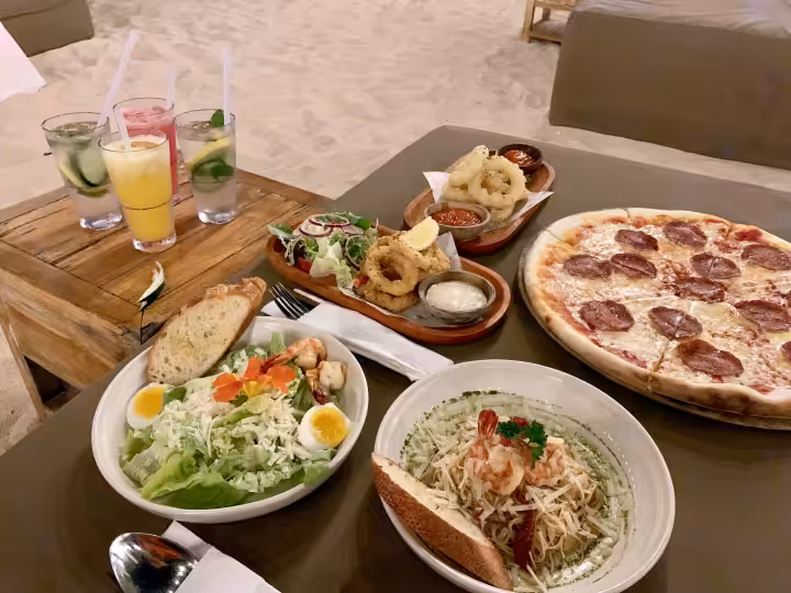 menu di Palmilla Beach Club Bali