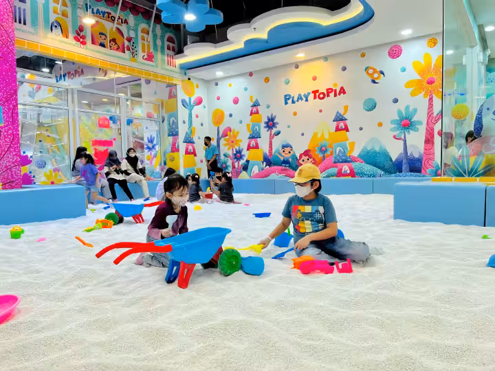 pasir kinetik Playtopia Surabaya