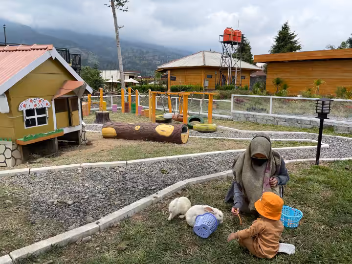 taman kelinci Kledung Park Temanggung