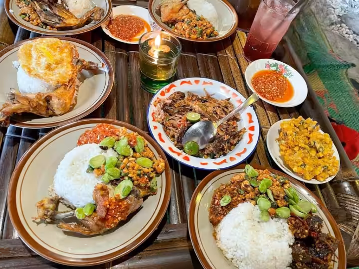 menu di Sego Sambel Cak Uut Malang