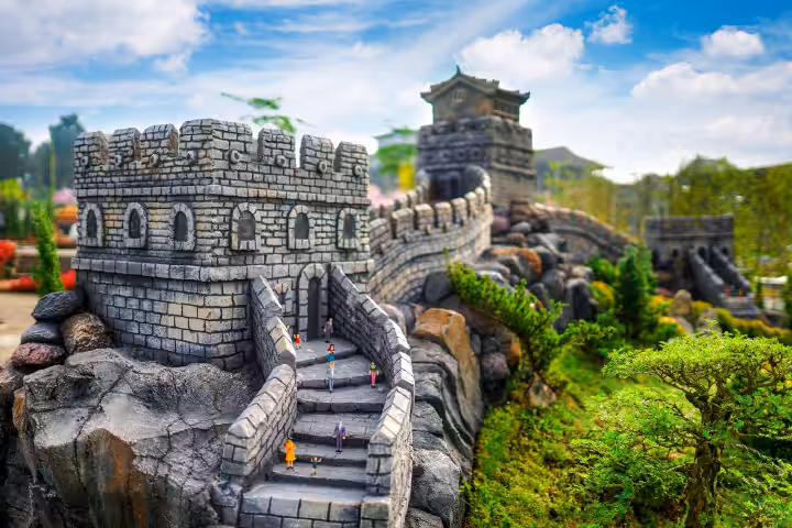 miniatur landmark di Mini Mania Lembang