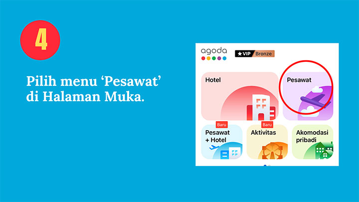 Cara pesan tiket pesawat di Agoda