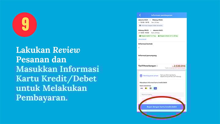 Cara bayar tiket pesawat di Agoda