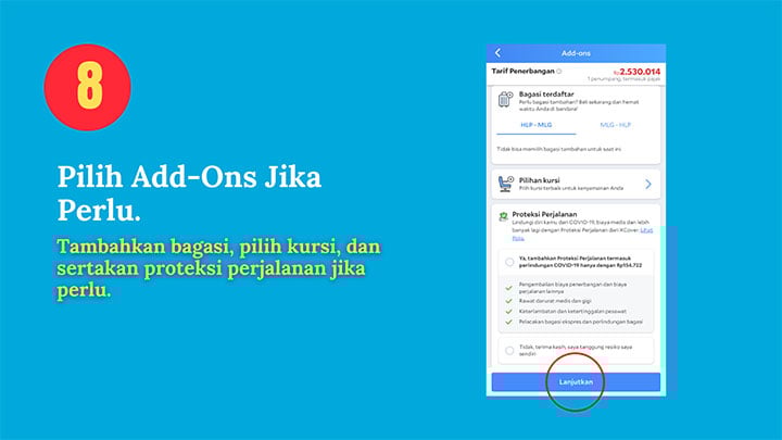 Fasilitas pesawat di Agoda