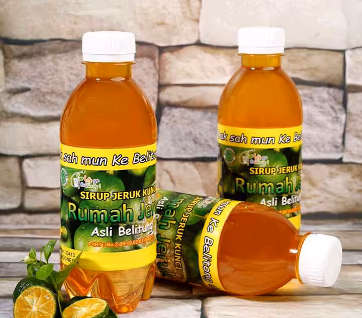 Sirup Jeruk Kunci minuman khas bangka belitung