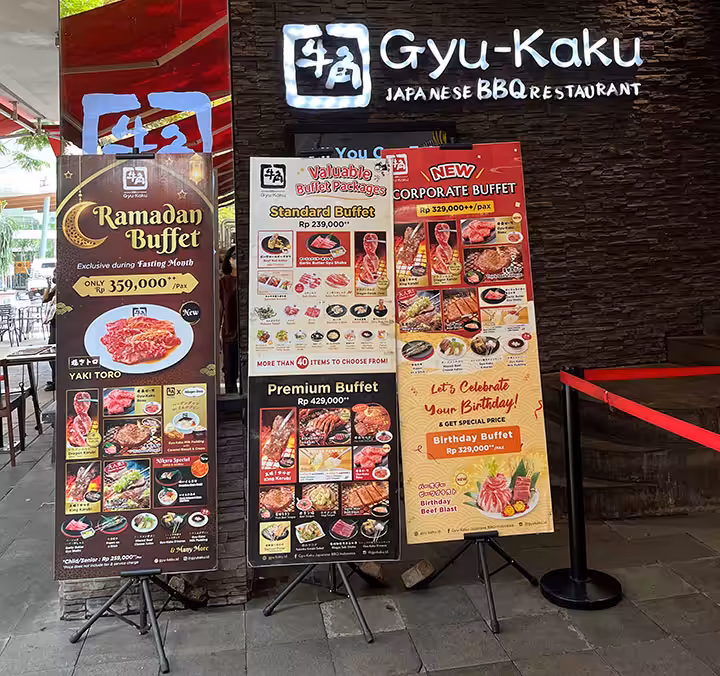 all you can eat bekasi menu