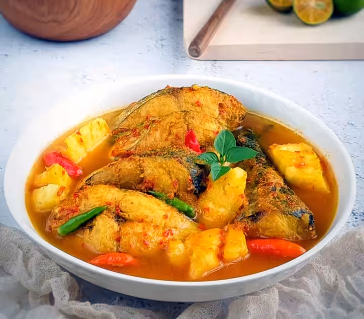 makanan tradisional bangka belitung Soup Gangan