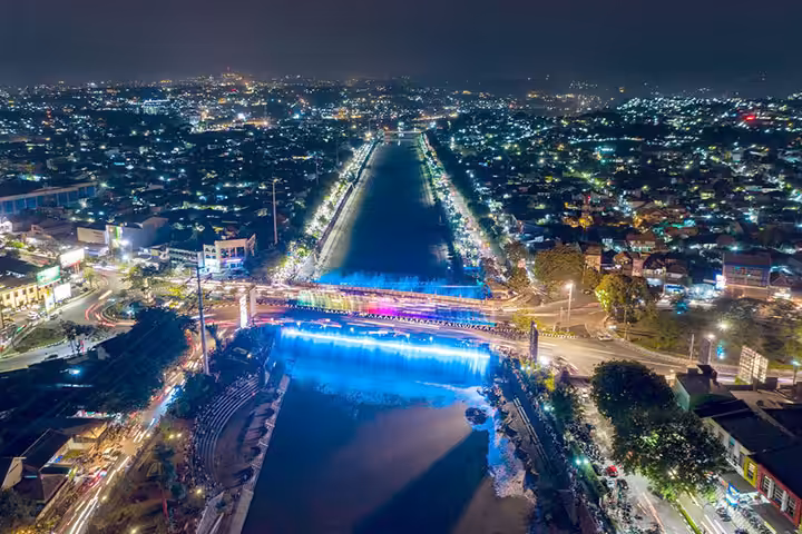 Semarang Bridge Fountain Banjir Kanal Barat