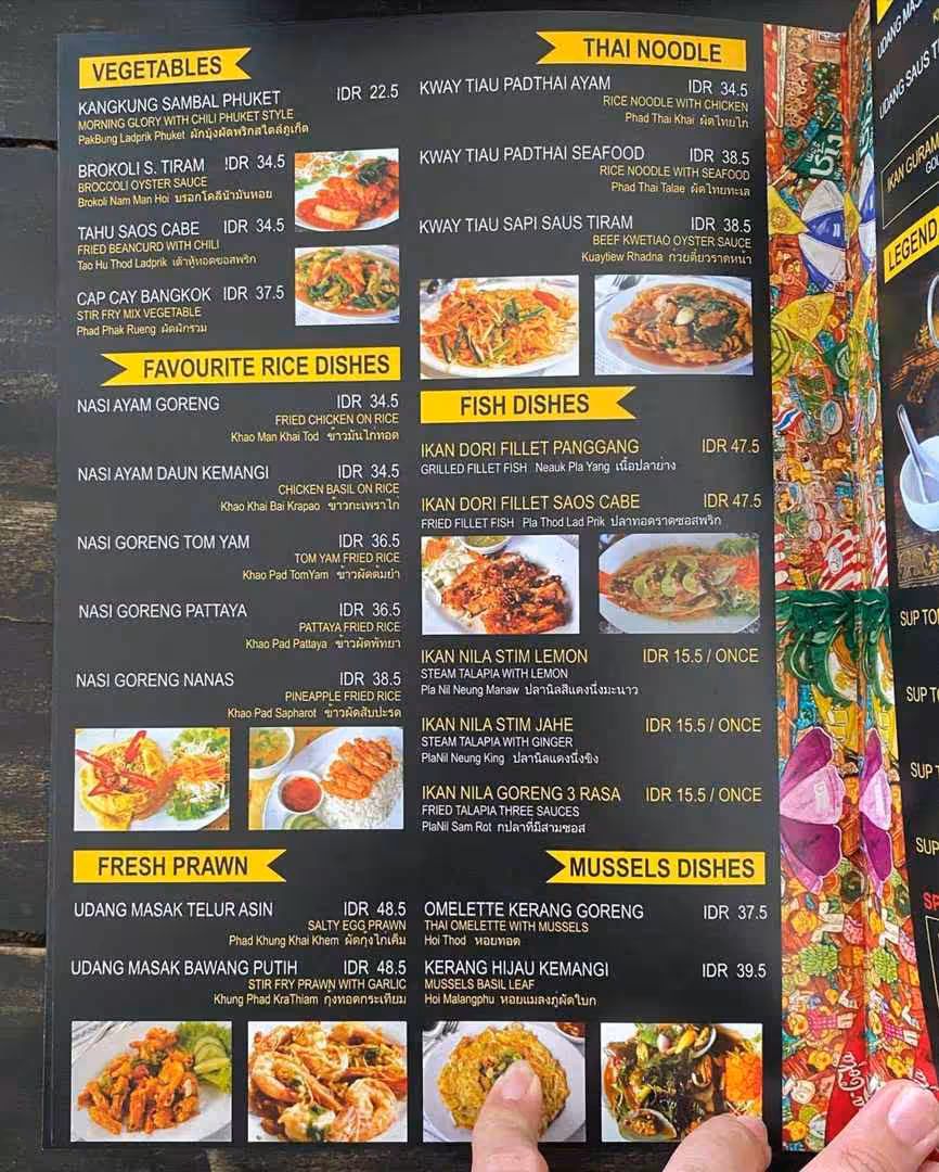 menu Phuket Resto Jogja